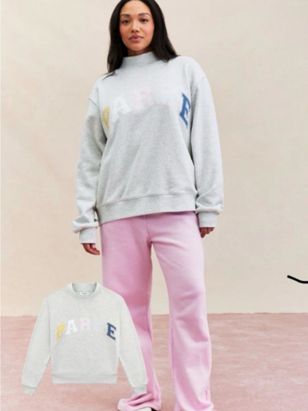 Parke Patchwork Mockneck
